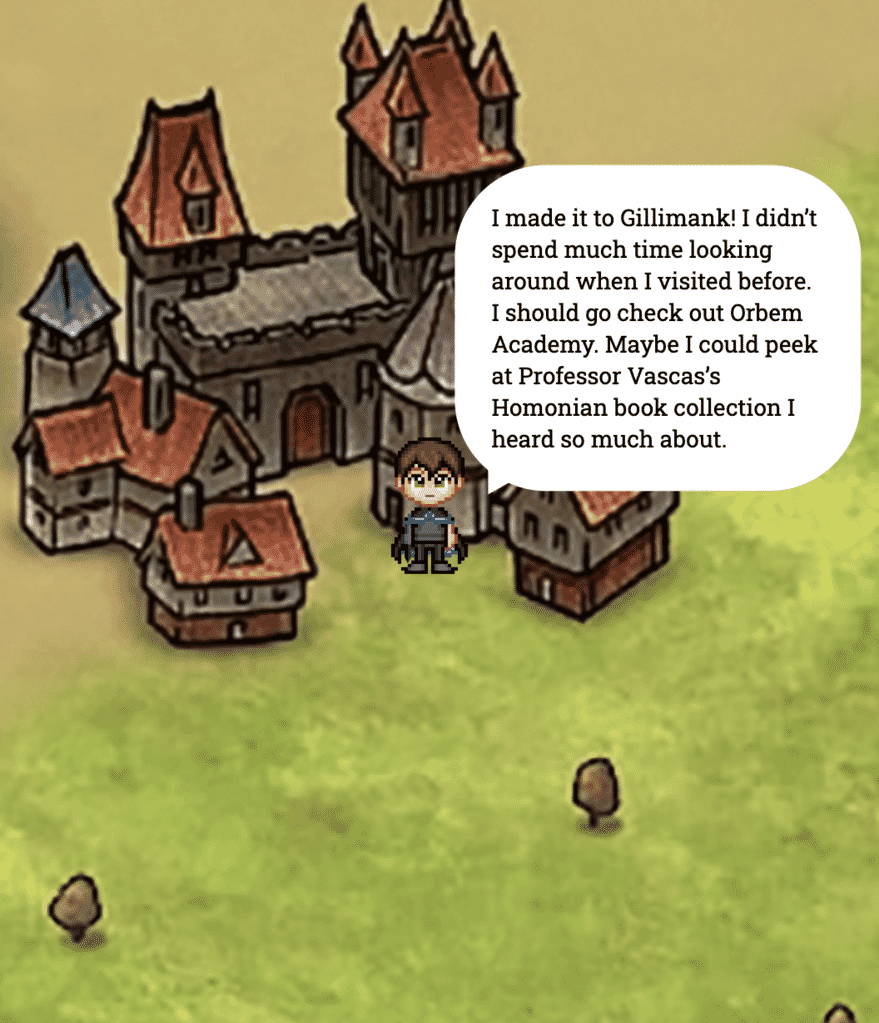 example of orbem explore game.